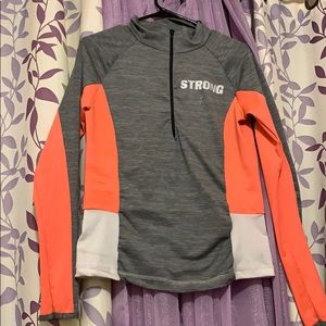 Zip up active wear sweater